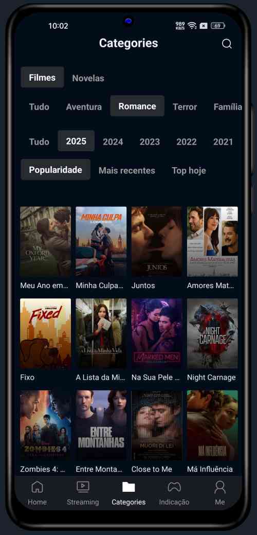 Aplicativo de filmes PPCine